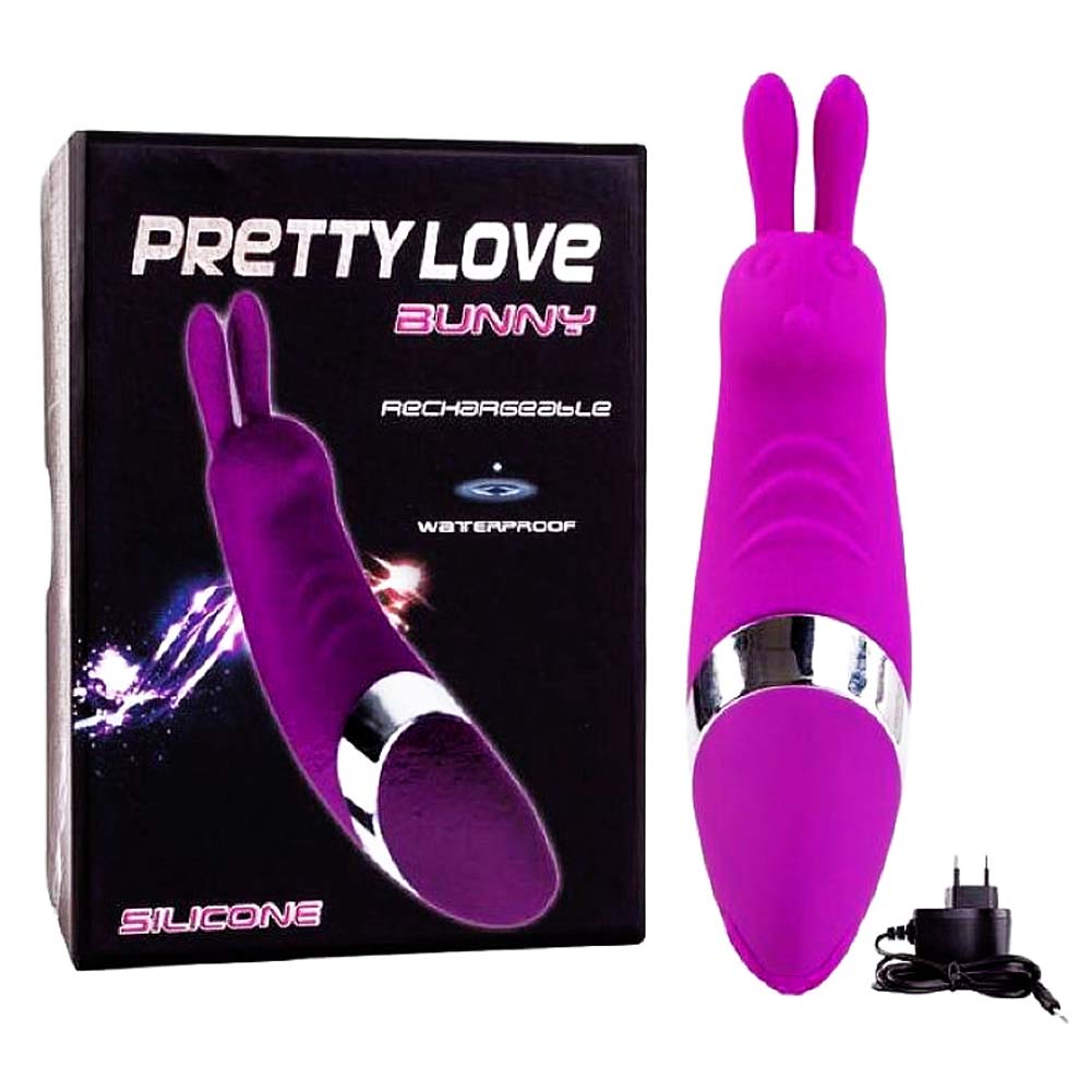 Pretty Love Bunny Estimulador Clitoriano com 12 Modos de Vibração Miss Collection