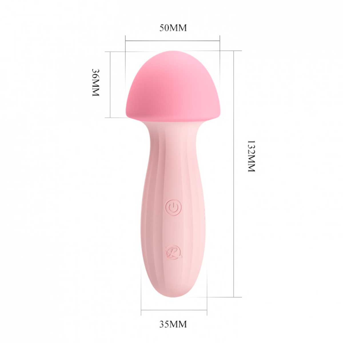 Pretty Love Mushroom Massageador Recarregável com 12 Modos de Vibração Miss Collection