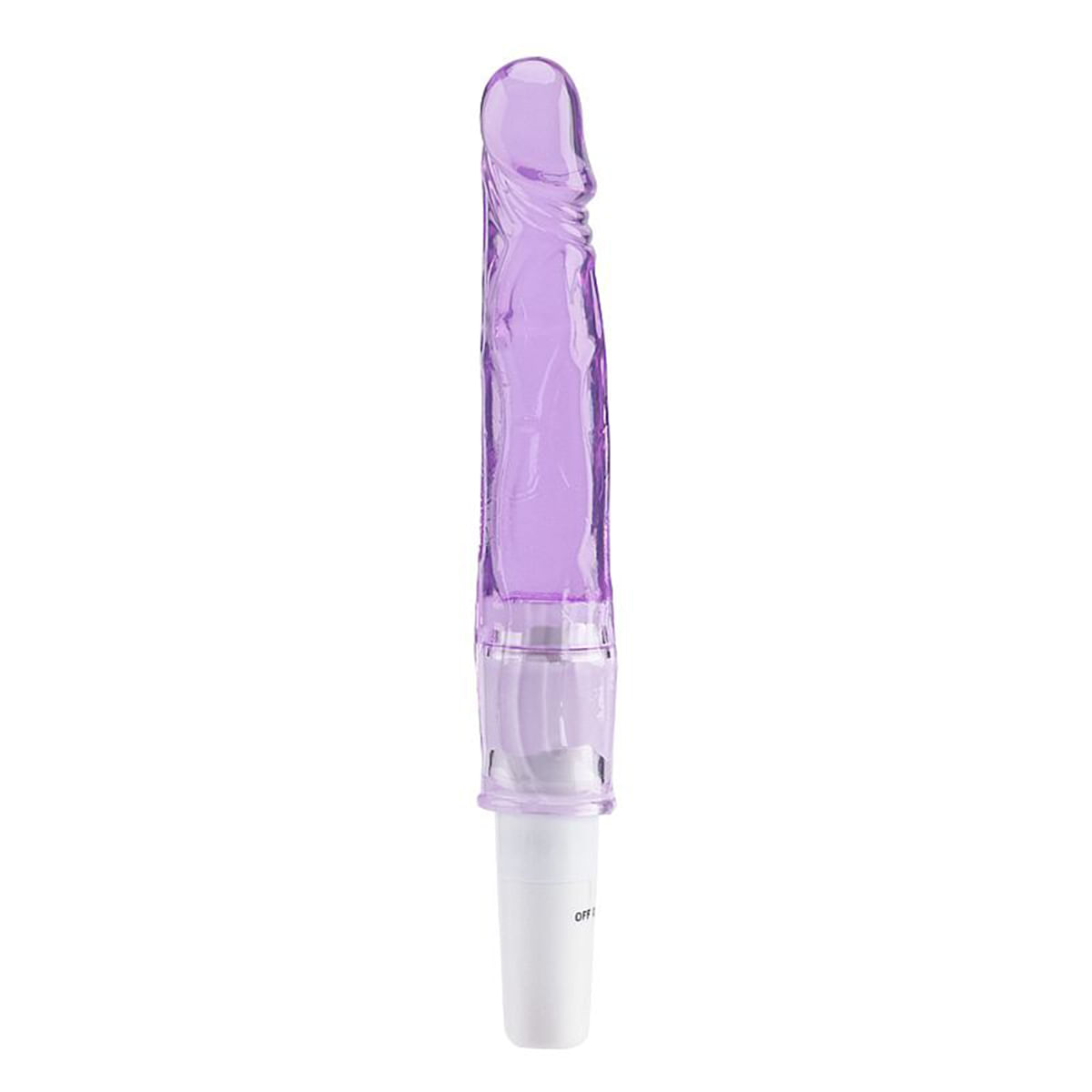 Pênis Estimulador Jelly com Vibração Única 21,5cm Sexy Import