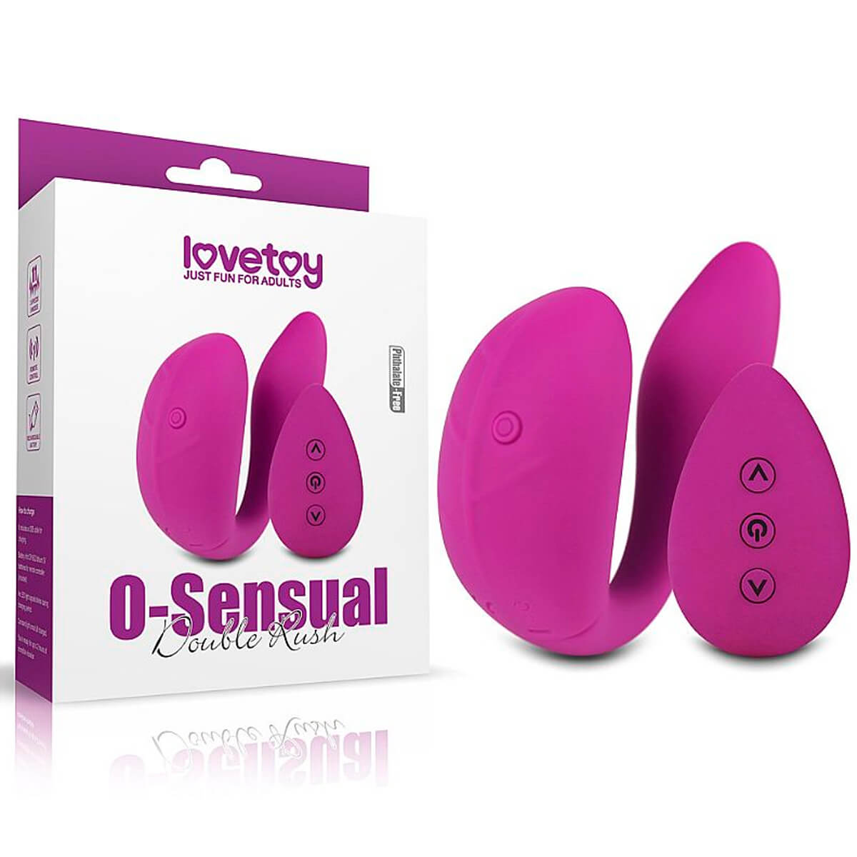 Lovetoy Double Rush Massageador de Casal em Silicone Miss Collection Lovetoy Double Rush Massageador de Casal em Silicone Miss Collection