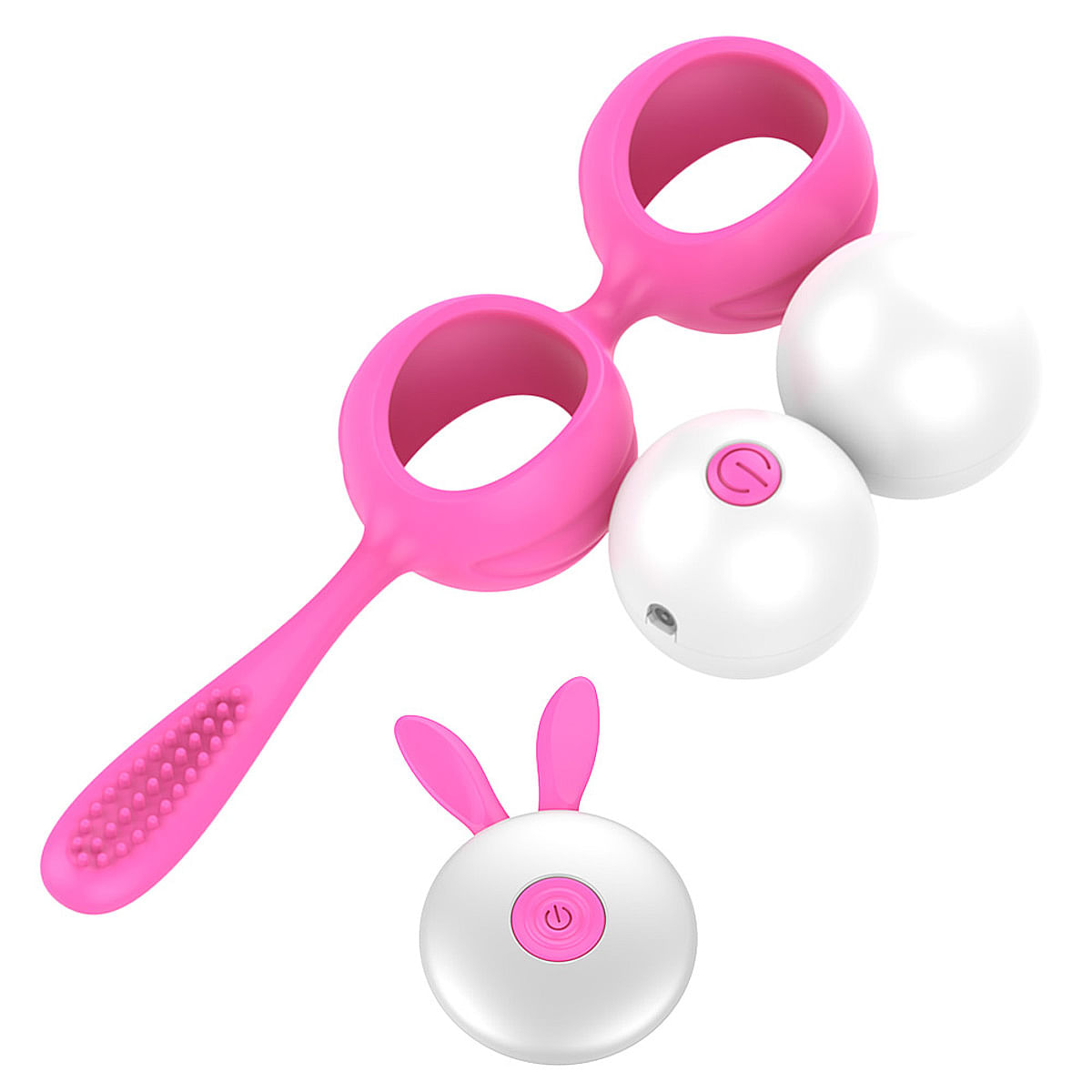 Bolas Ben-Wa com 12 Vibrações Para Pompoar em Silicone Vip Mix Bolas Ben-Wa com 12 Vibrações Para Pompoar em Silicone Vip Mix