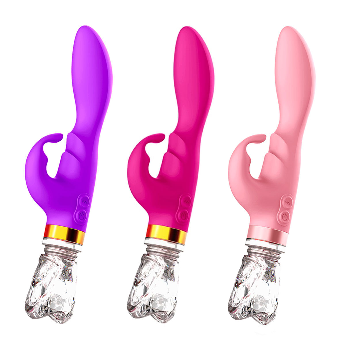 Vibrator Hantewei AV-01 Vibrador Ponto G com Estimulador Clitoriano Vip Mix