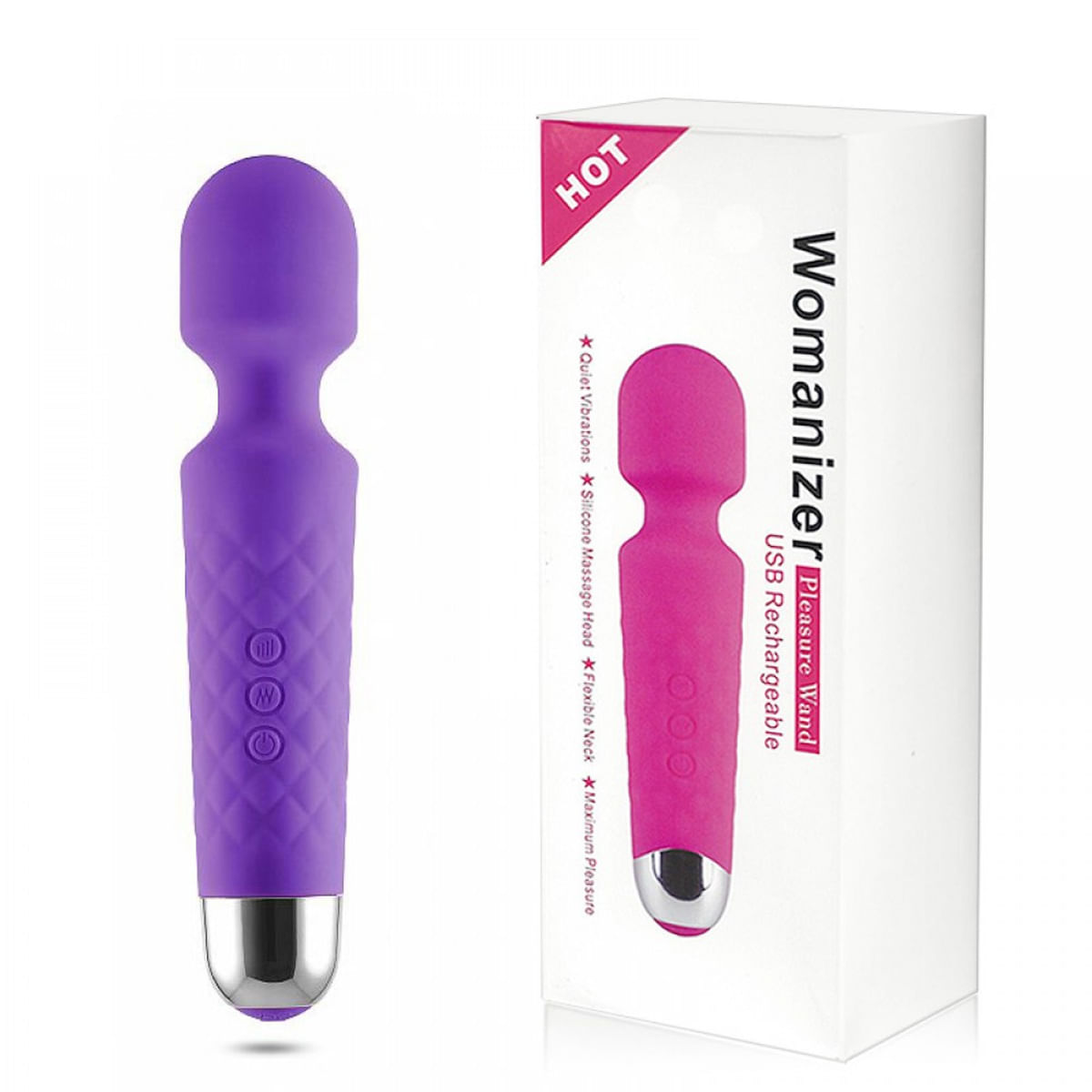 Massageador Íntimo Recarregável com Cabeça Flexível e 20 Funções Miss Collection