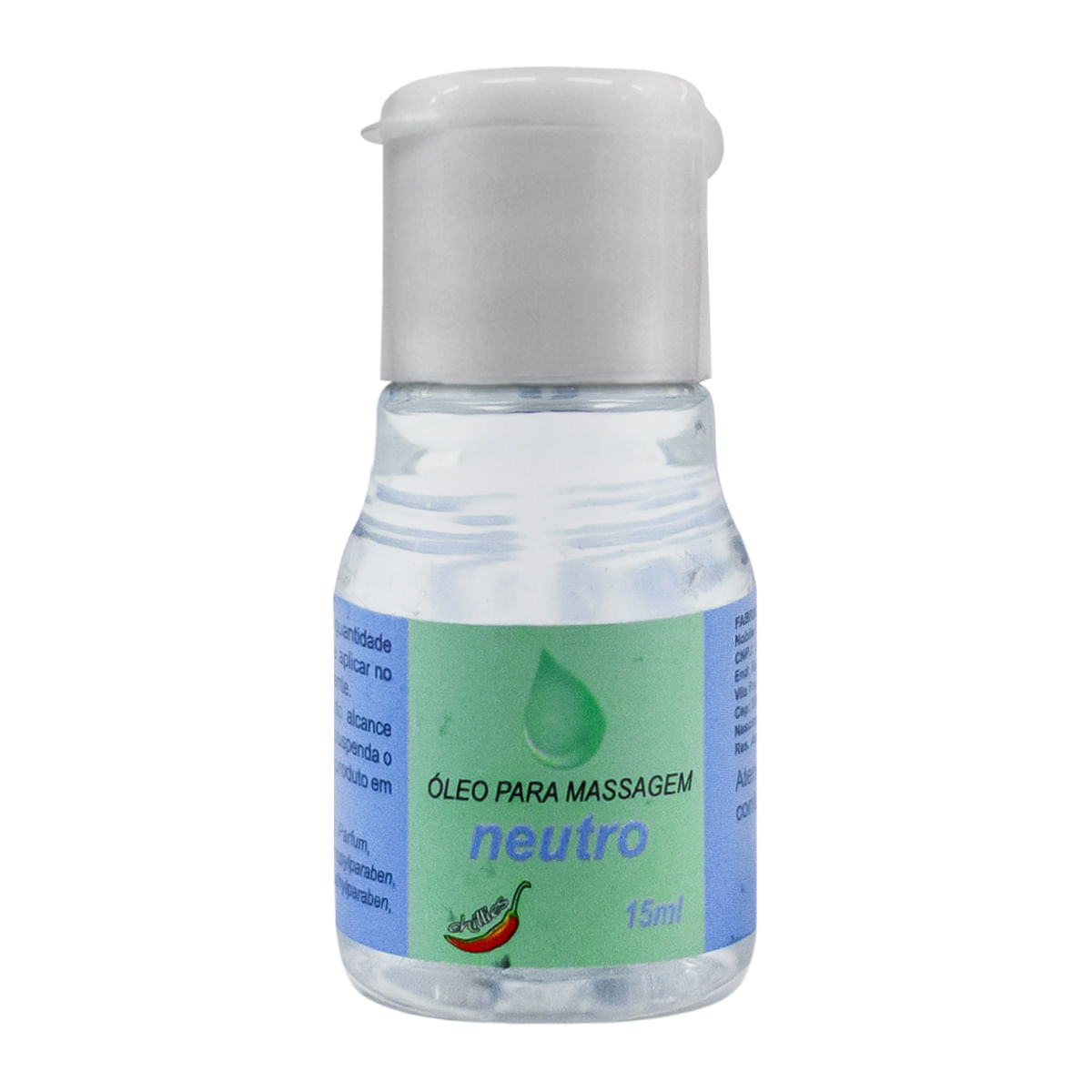Óleo para Massagem Corporal Neutro 15ml Chillies Óleo para Massagem Corporal Neutro 15ml Chillies