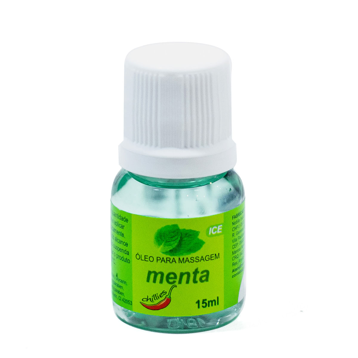 Óleo para massagem Corporal Menta Ice 15ml Chillies