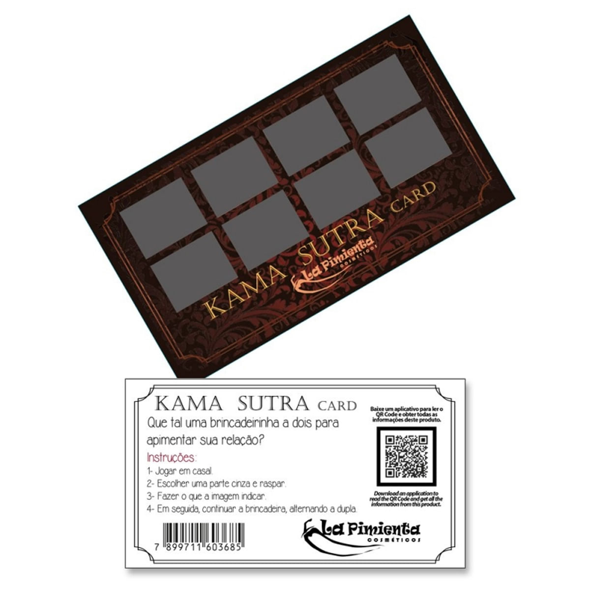 Kit Raspadinha Kama Sutra Card La Pimienta Kit Raspadinha Kama Sutra Card La Pimienta