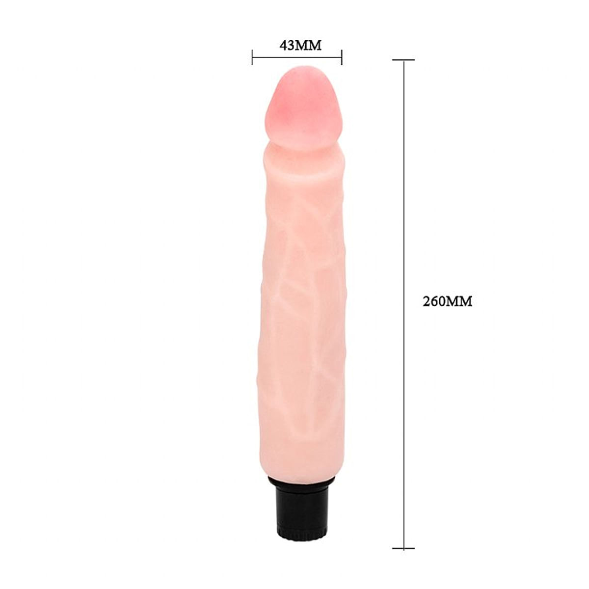 The Realistic Cock Baile Pênis Realístico em CyberSkin com 26cm Miss Collection