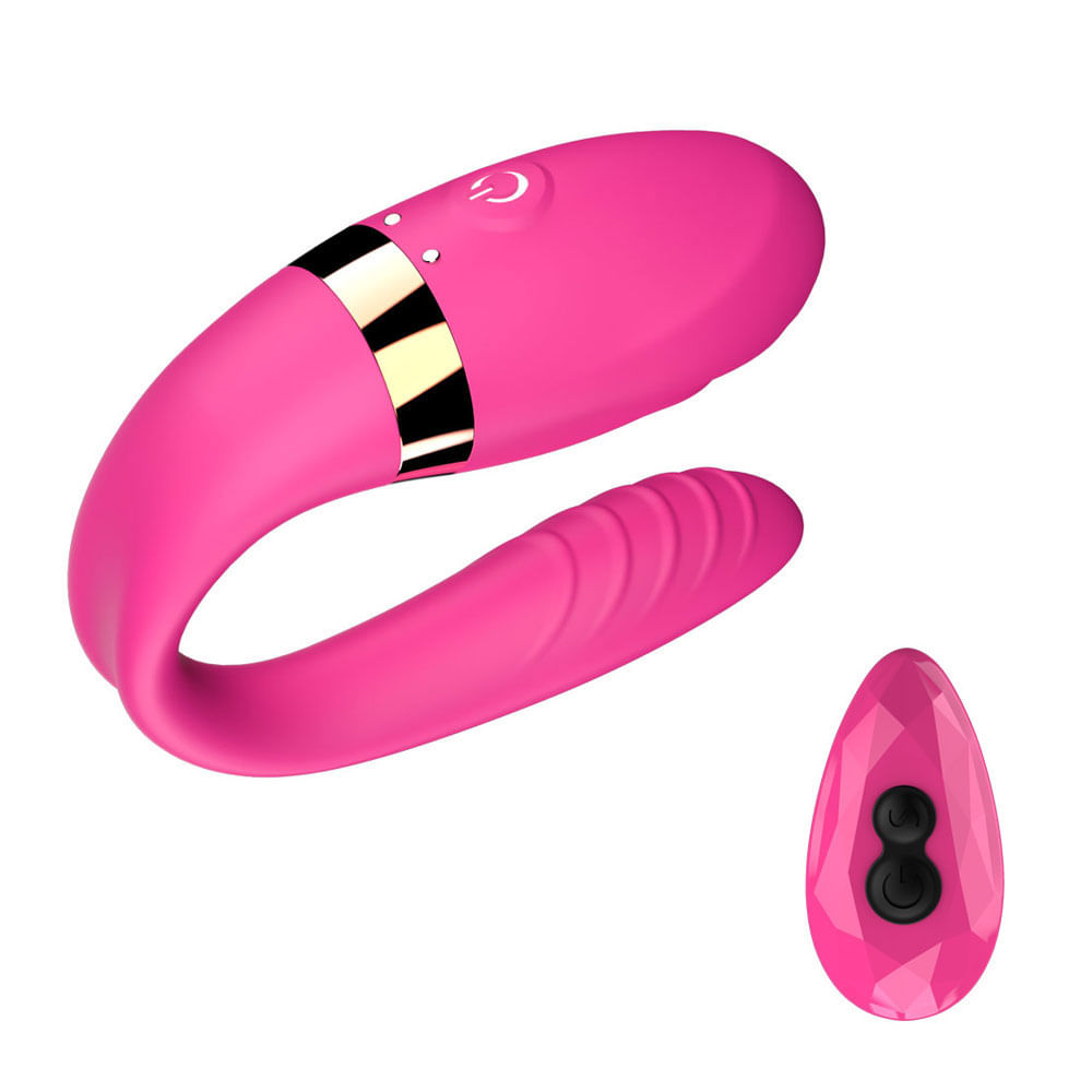 Sex Massage Anna Vibrador para Casal em Silicone Super Macio ABS com Controle Remoto Miss Collection
