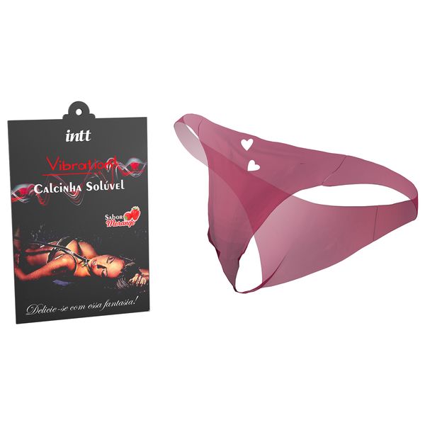 Calcinha Solúvel Vibration Sabor Morango 1 Unidade Intt