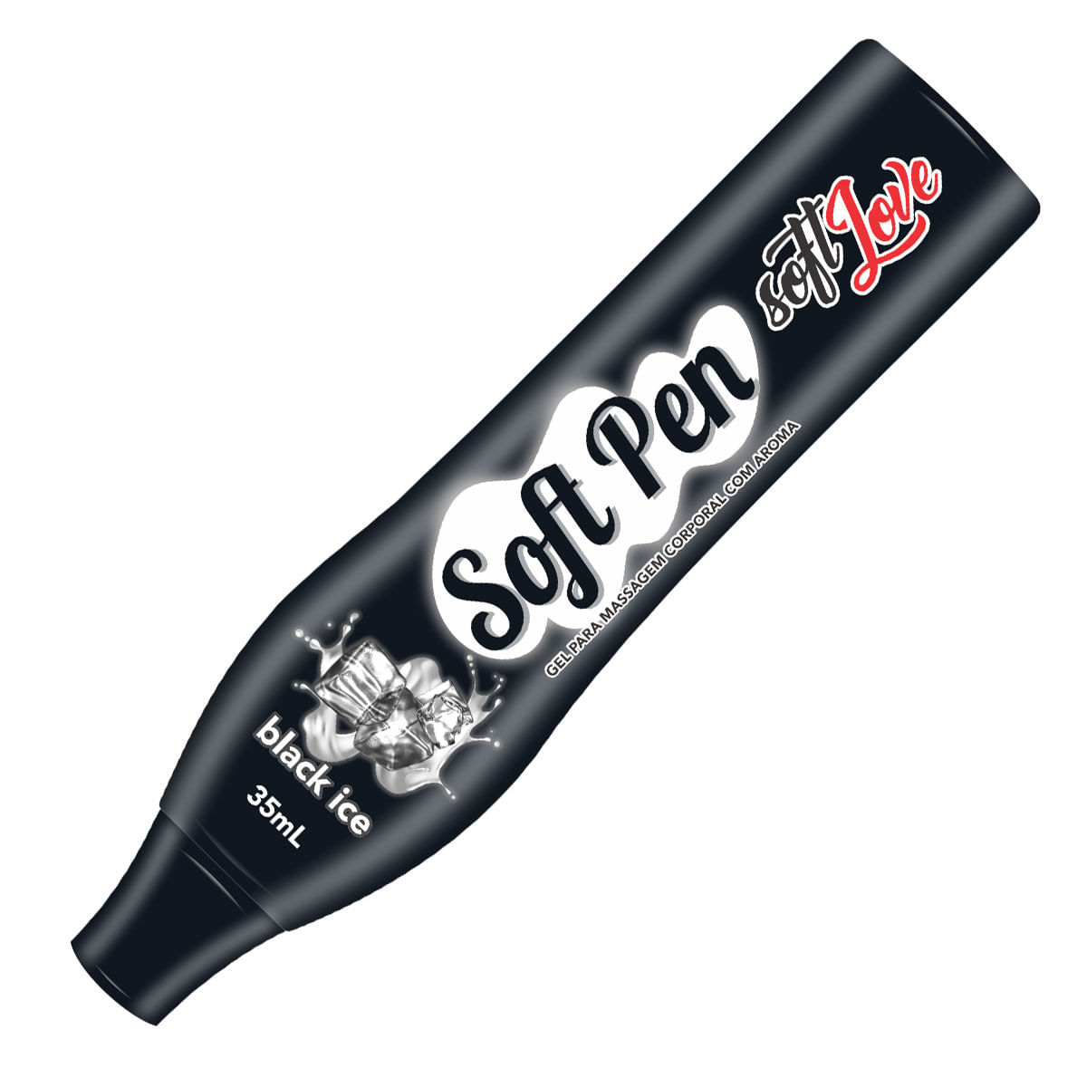 Soft Pen Black Ice Caneta Comestível 35ml Soft Love