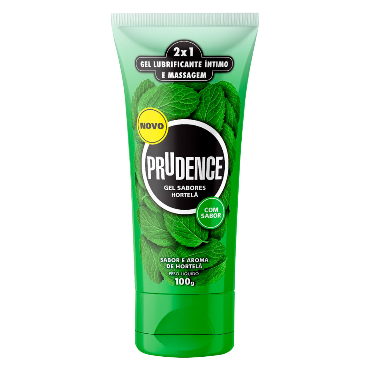 Gel Lubrificante Íntimo Sabor e Aroma de Hortelã 100g Prudence Gel Lubrificante Íntimo Sabor e Aroma de Hortelã 100g Prudence