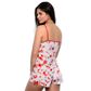 Short Doll Estampado com Laço em Cetim Hot Love