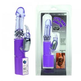 Vibrador Rotativo com Esferas Internas e Estimulador Coelho Miss Collection