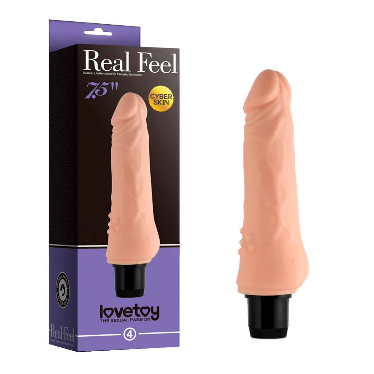 LoveToy Real Feel Pênis Realístico em CyberSkin 19cm Miss Collection