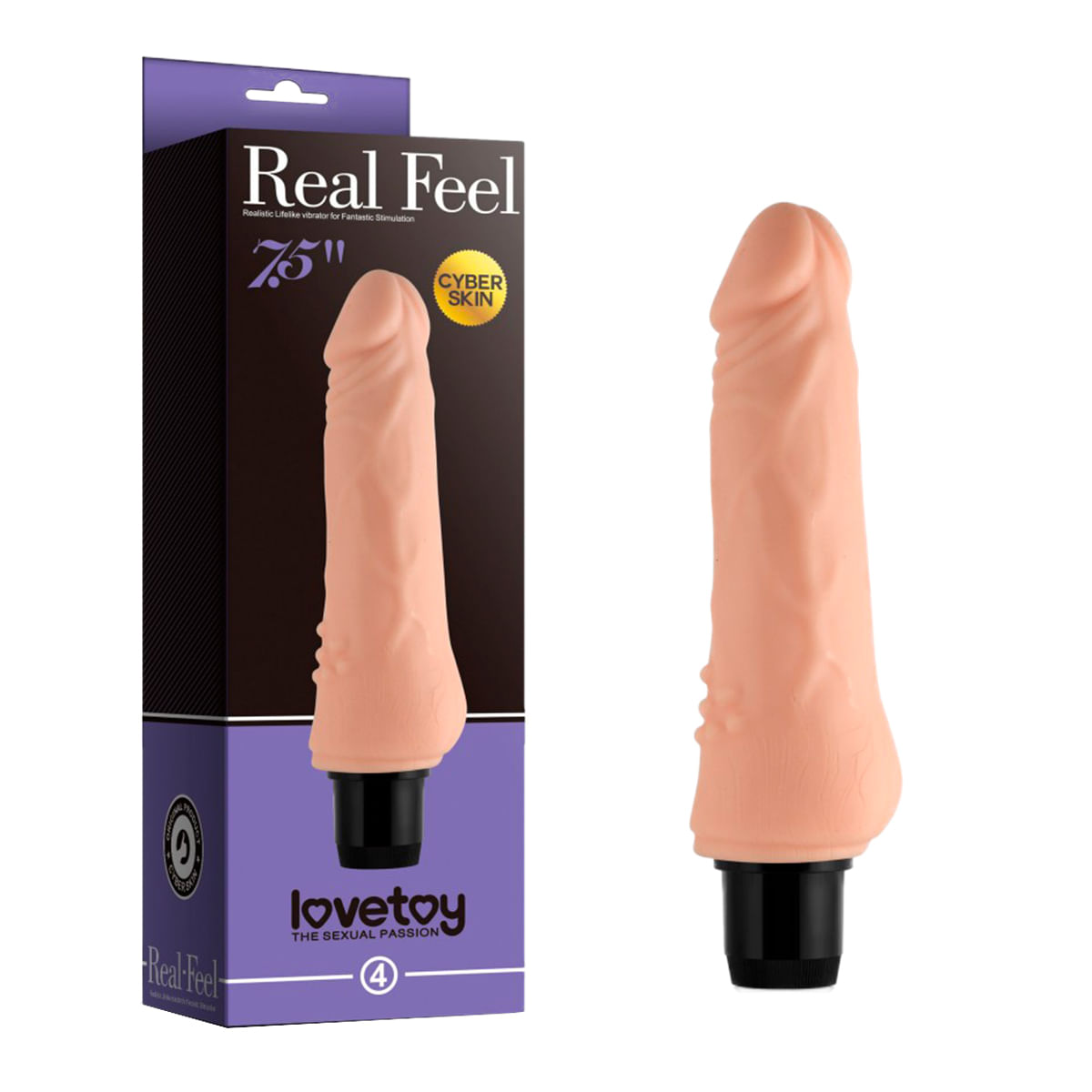 LoveToy Real Feel Pênis Realístico em CyberSkin 19cm Miss Collection LoveToy Real Feel Pênis Realístico em CyberSkin 19cm Miss Collection