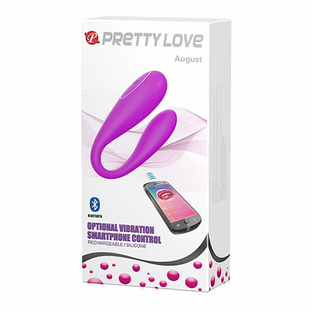 Pretty Love August Controle via App com 12 Modos de Vibração Miss Collection