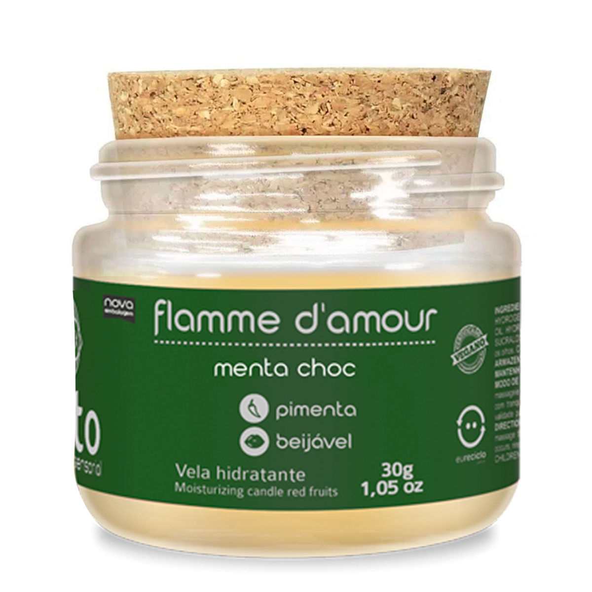 Flamme D'Amour Vela Aromática Menta 30g Santo Sexo Flamme D'Amour Vela Aromática Menta 30g Santo Sexo