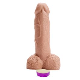 Prótese com Vibrador e Escroto Fogo da Paixão 13 x 3,7 cm Hot Flowers