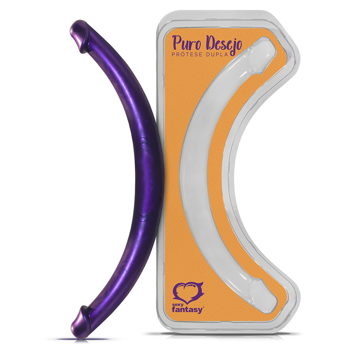 Puro Desejo Prótese Dupla para Casais 47cm Sexy Fantasy Puro Desejo Prótese Dupla para Casais 47cm Sexy Fantasy
