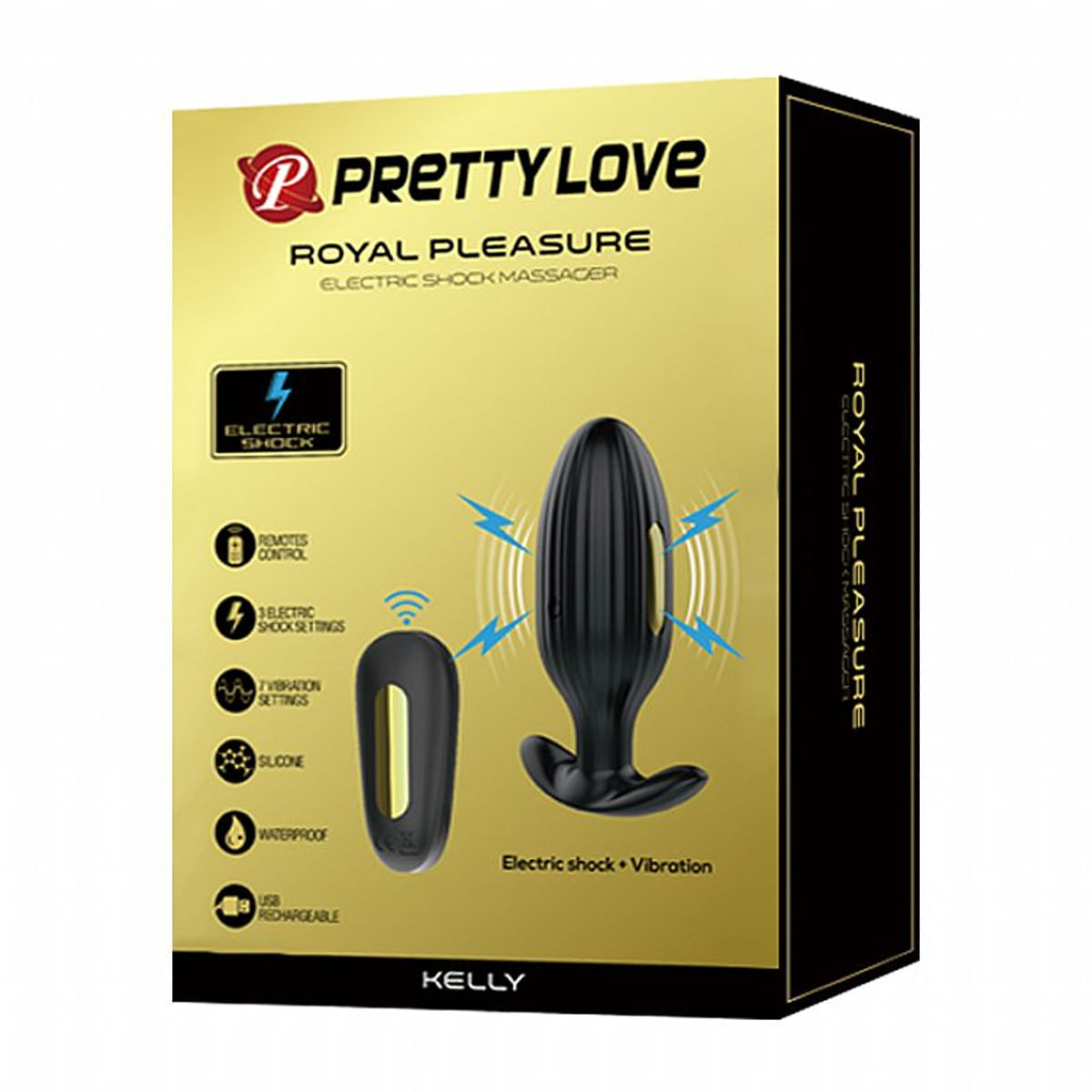 Pretty Love Electric Shock Plug Anal com 7 Modos de Vibração Sexy Import