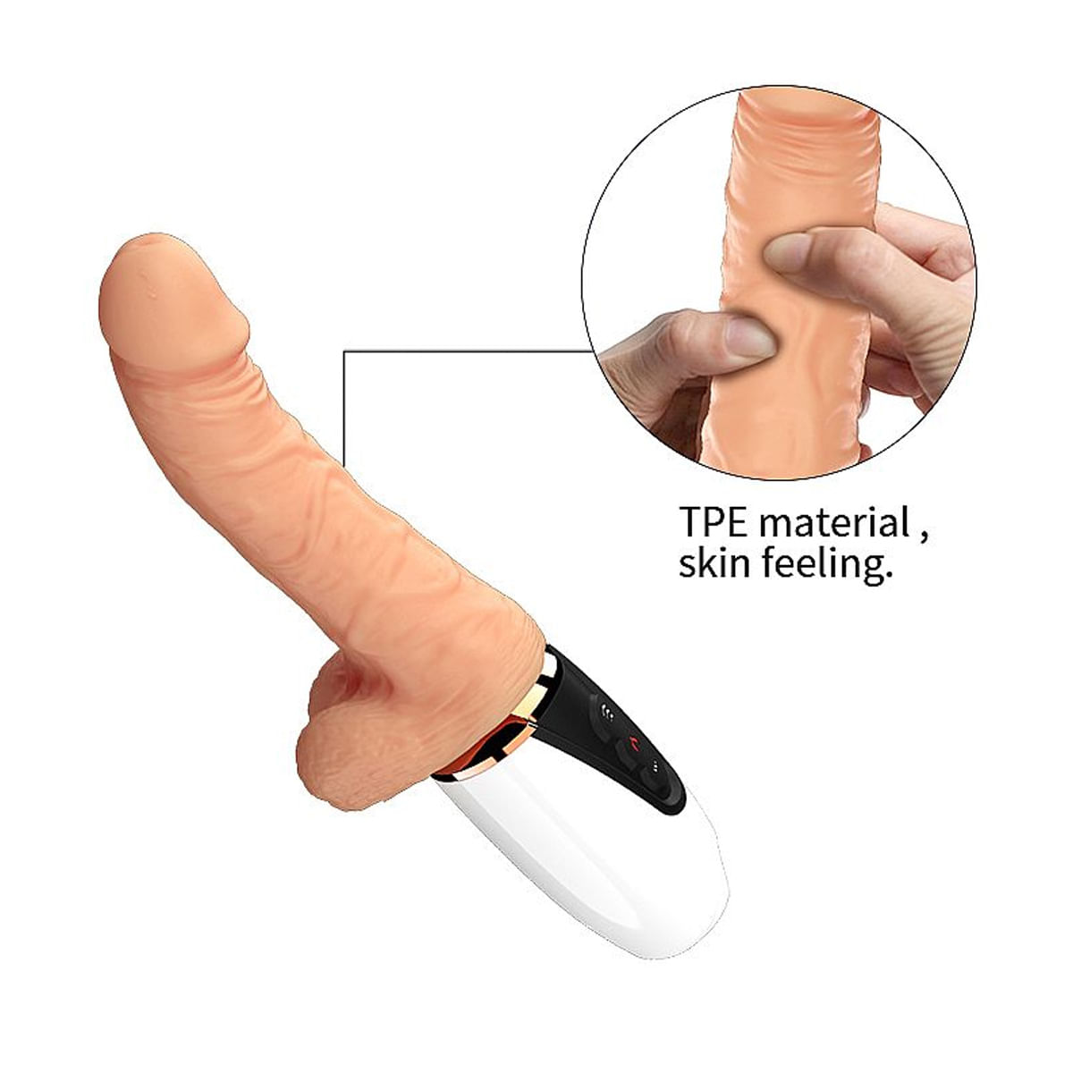 Sex Massage Madge Vibrador Vai e Vem Sexy Import
