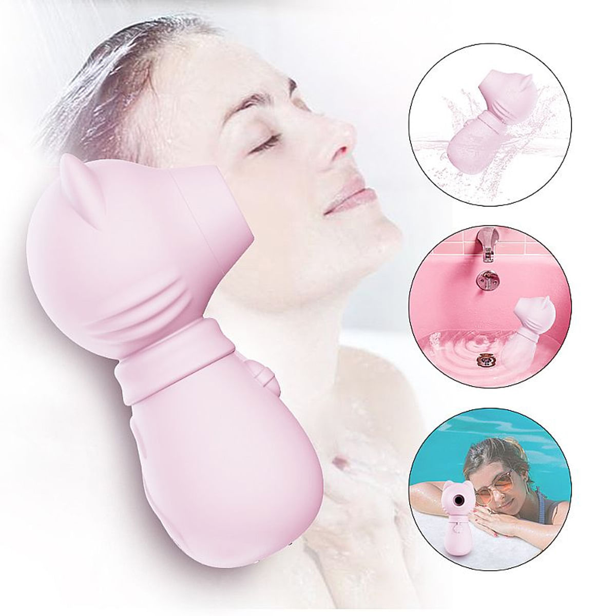 Cutie Baby Pag Soft Sucking Estimulador Clitoriano 7 Modos de Pulsação Sexy Import