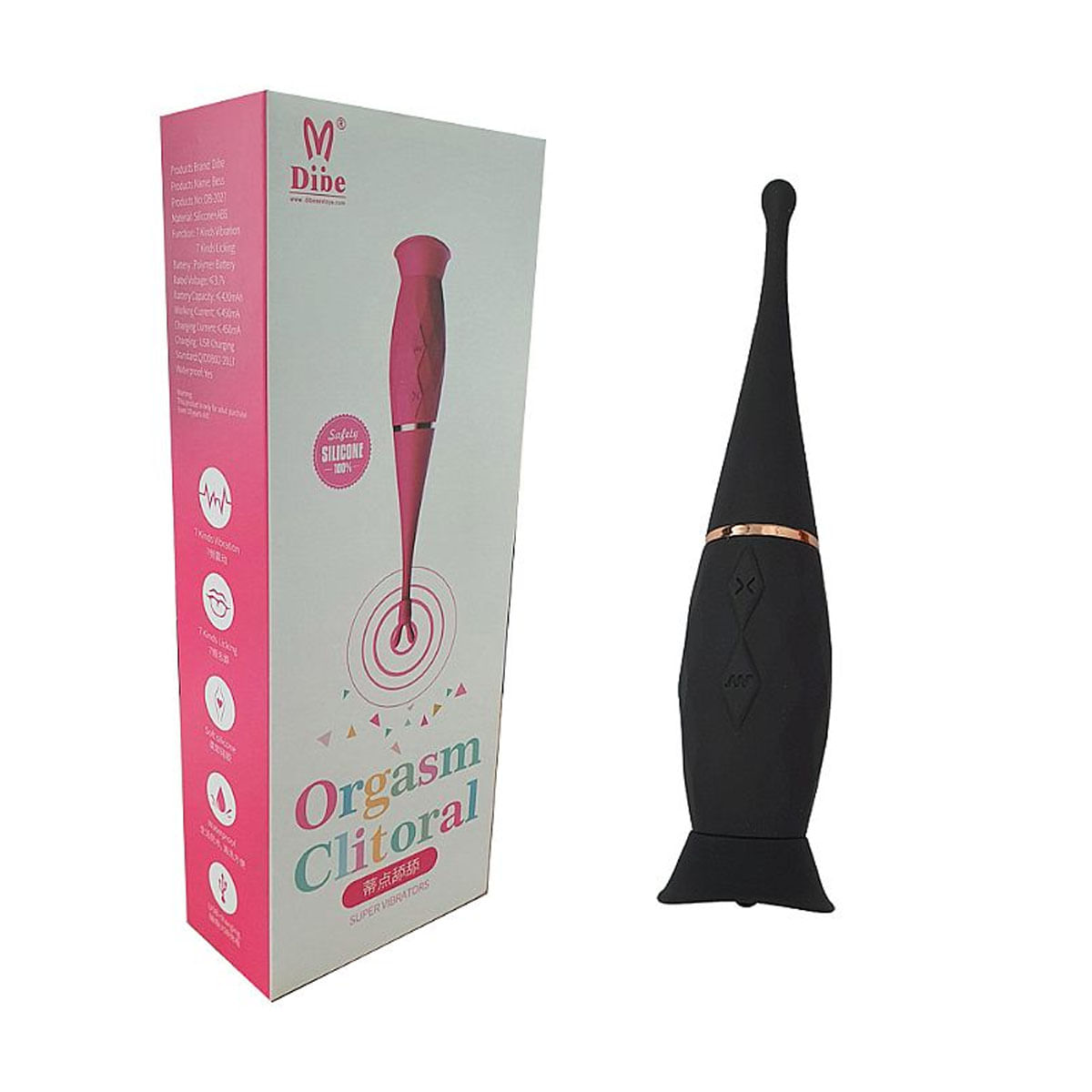 Dibe Estimulador Clitoriano Bess com Formato de Língua Sexy Import Dibe Estimulador Clitoriano Bess com Formato de Língua Sexy Import
