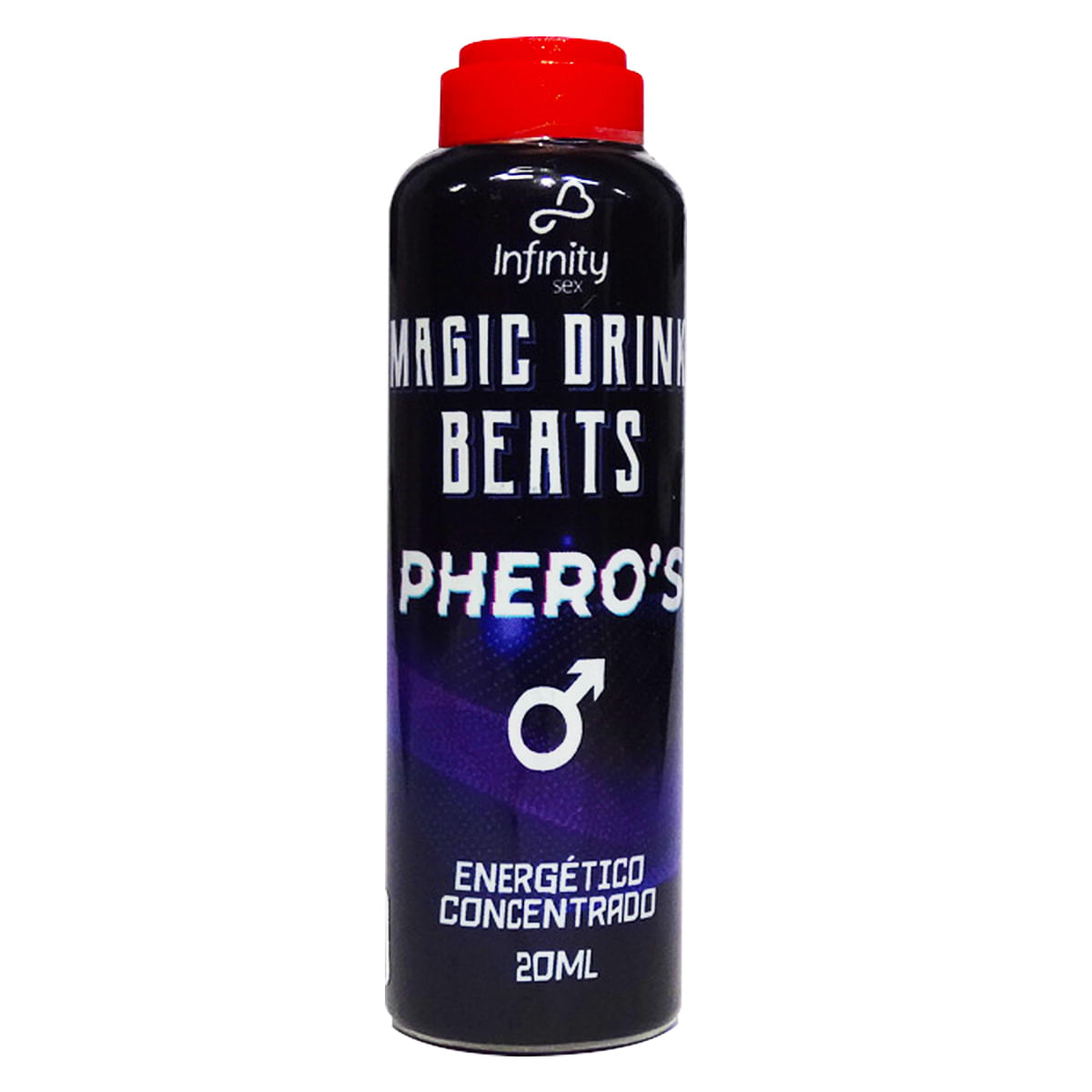Magic Drink Beats Pheros Energético Concentrado Alcoólico Masculino 20ml Linha Pheros Infinity Sex
