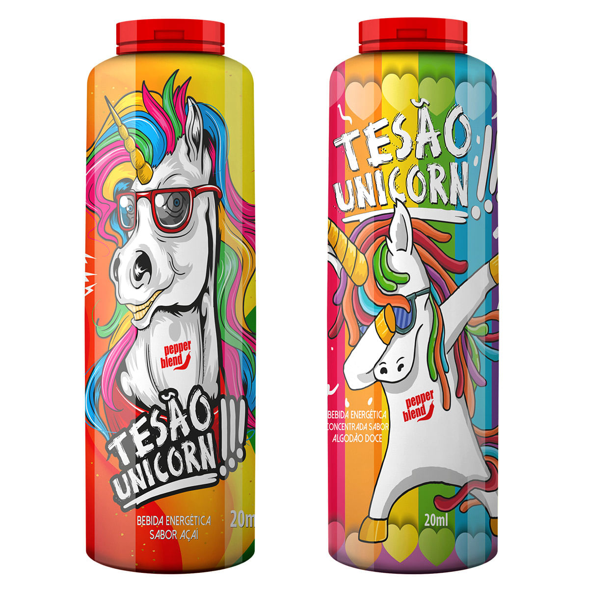 Tesão Unicorn Bebida Energética Concentrada Linha Pride Pepper Blend