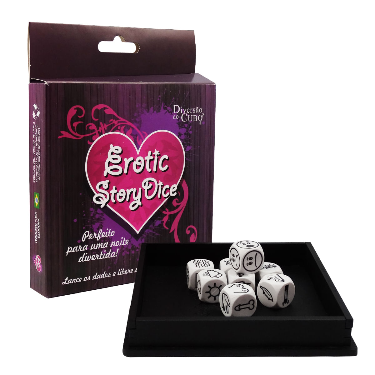 Erotic Story Dice Jogo Erótico para Casal Diversão ao Cubo