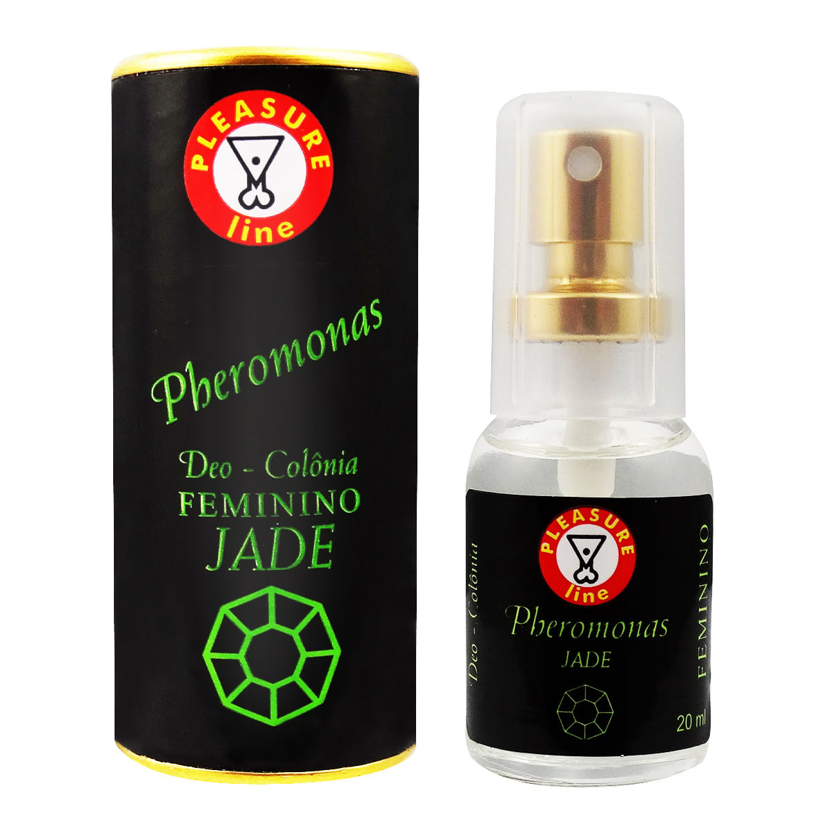 Pheromonas Jade Deo Colônia Feminina 20ml Pleasure Line
