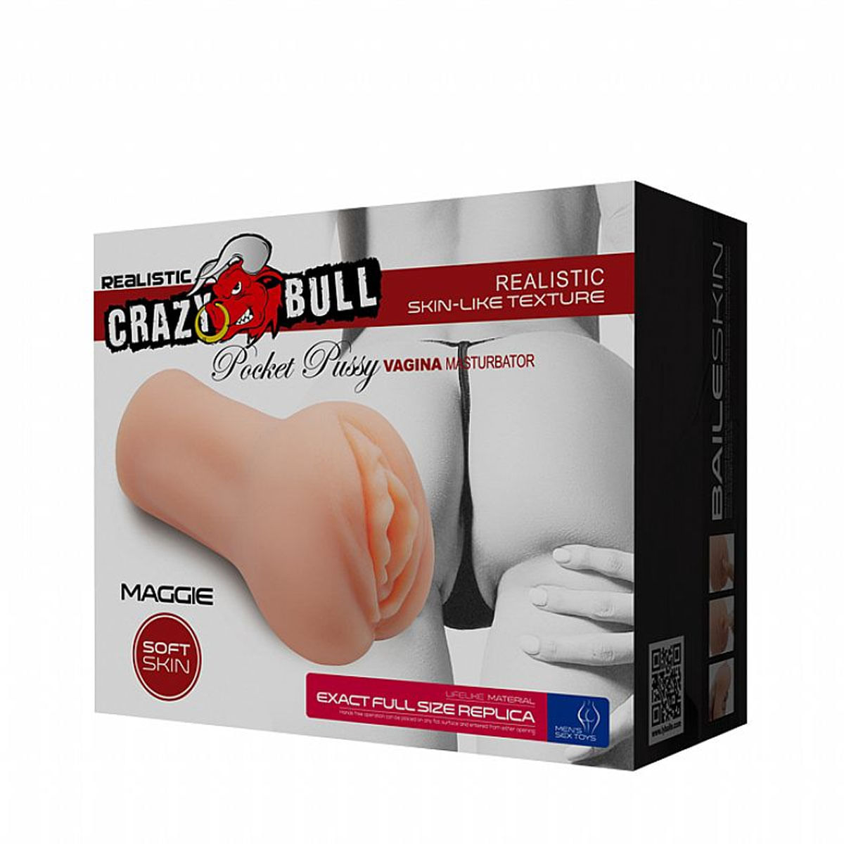The Realistic Crazy Bull Vagina Masturbador Masculino em CyberSkin Sexy Import