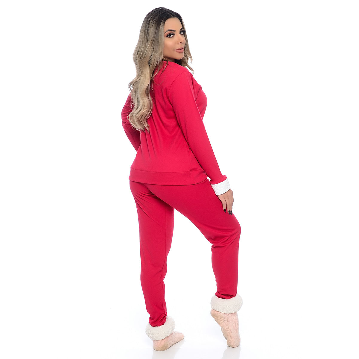 Pijama Bolso Kanguru e Cordão de Pompom Victory