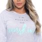 Pijama Feminino Calça Listrada com Manga Comprida Victory
