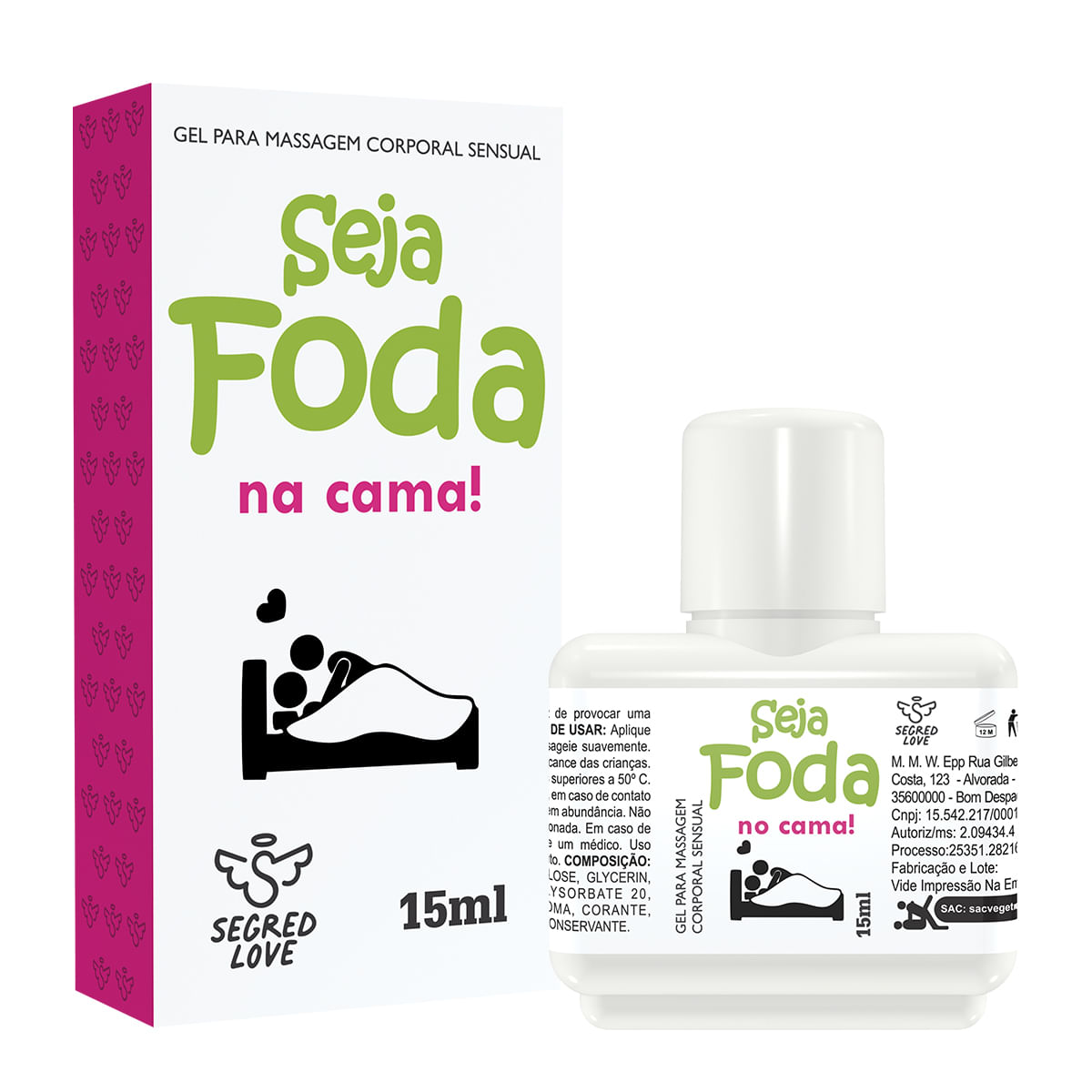 Seja Foda na Cama Gel Adstringente 15ml Secret Love Seja Foda na Cama Gel Adstringente 15ml Secret Love