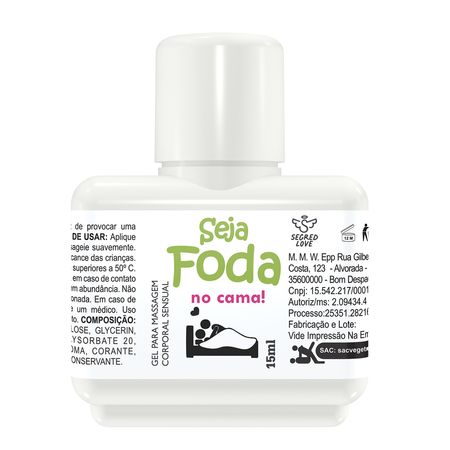 Seja Foda na Cama Gel Adstringente 15ml Secret Love