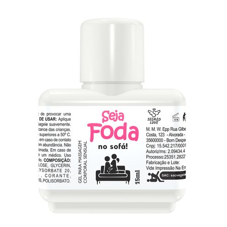 Seja Foda no Sofá Gel Excitante Anal 15ml Secret Love