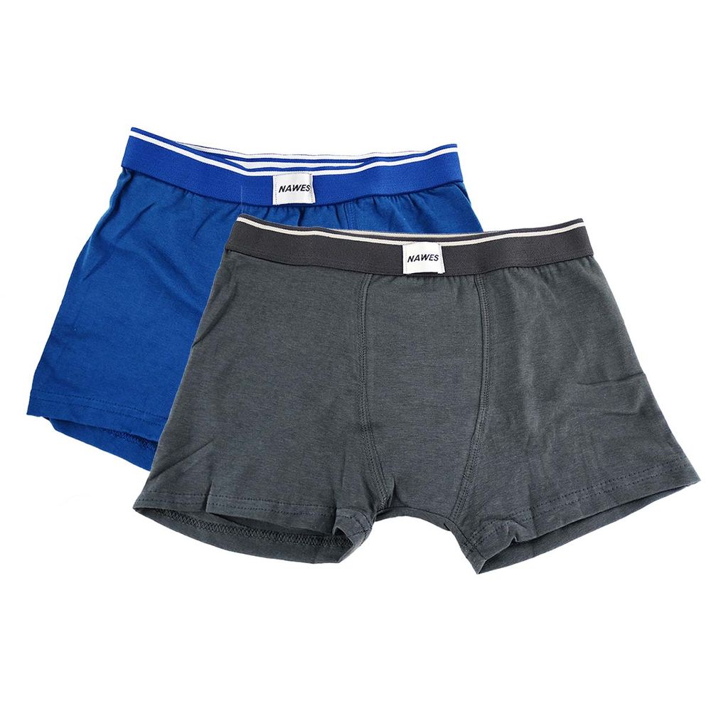 Kit cueca boxer adulto em cotton penteado 2 unidades nawes