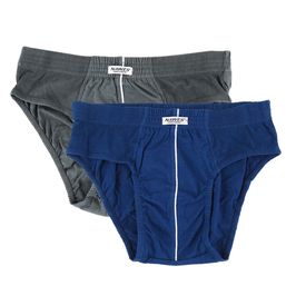 Kit com 3 Cuecas Slip Adulto em Algodão Nawes