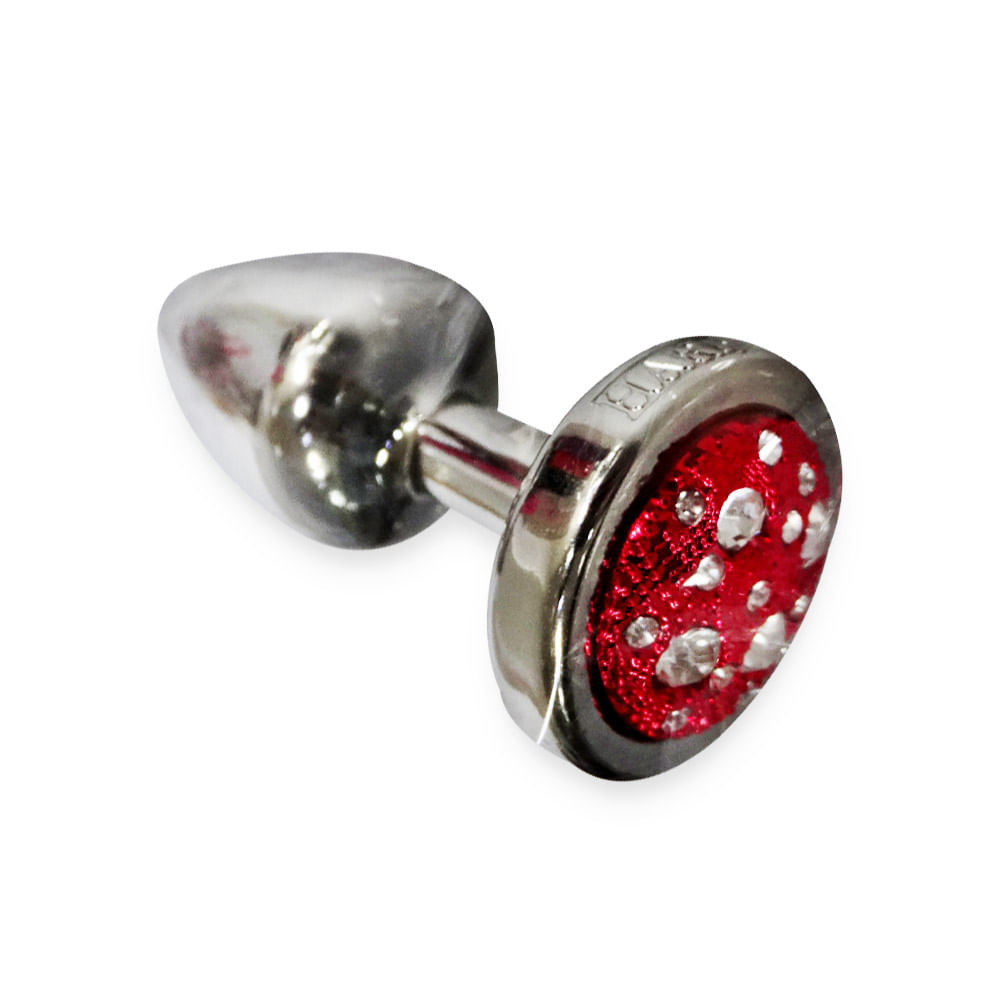 Plug Anal P Cromado Pedra Cravejada em Strass Linha Less 7,5x3,5 cm Hard em 10X Sem Juros Plug Anal P Cromado Pedra Cravejada em Strass Linha Less 7,5x3,5 cm Hard em 10X Sem Juros