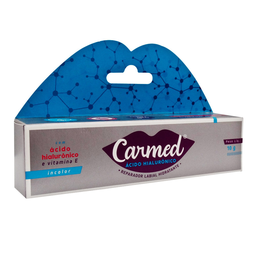 Carmed Ácido Hialurônico Reparador Labial Hidratante 10g Cimed Carmed Ácido Hialurônico Reparador Labial Hidratante 10g Cimed