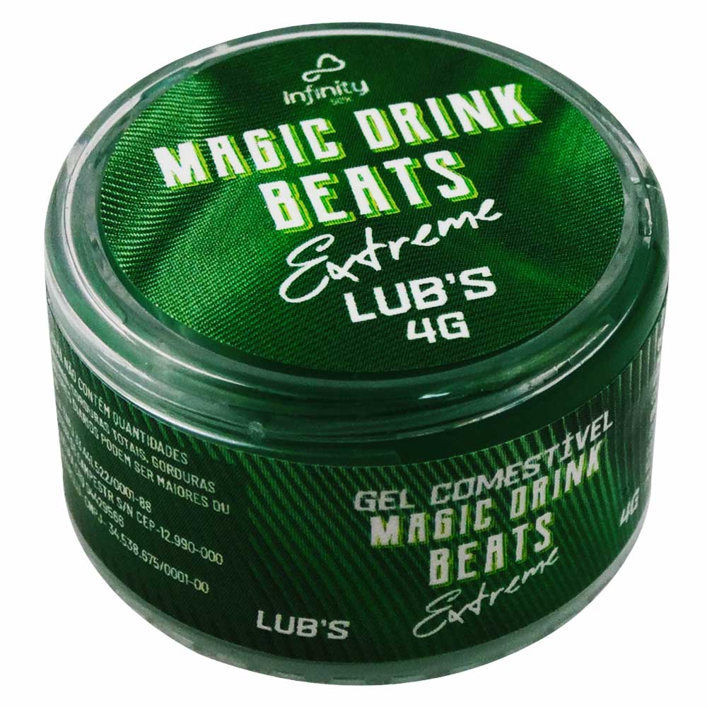 Magic Drink Beats Gel Alcoólico Extreme Lubs 4g Linha Beats Infinity Sex
