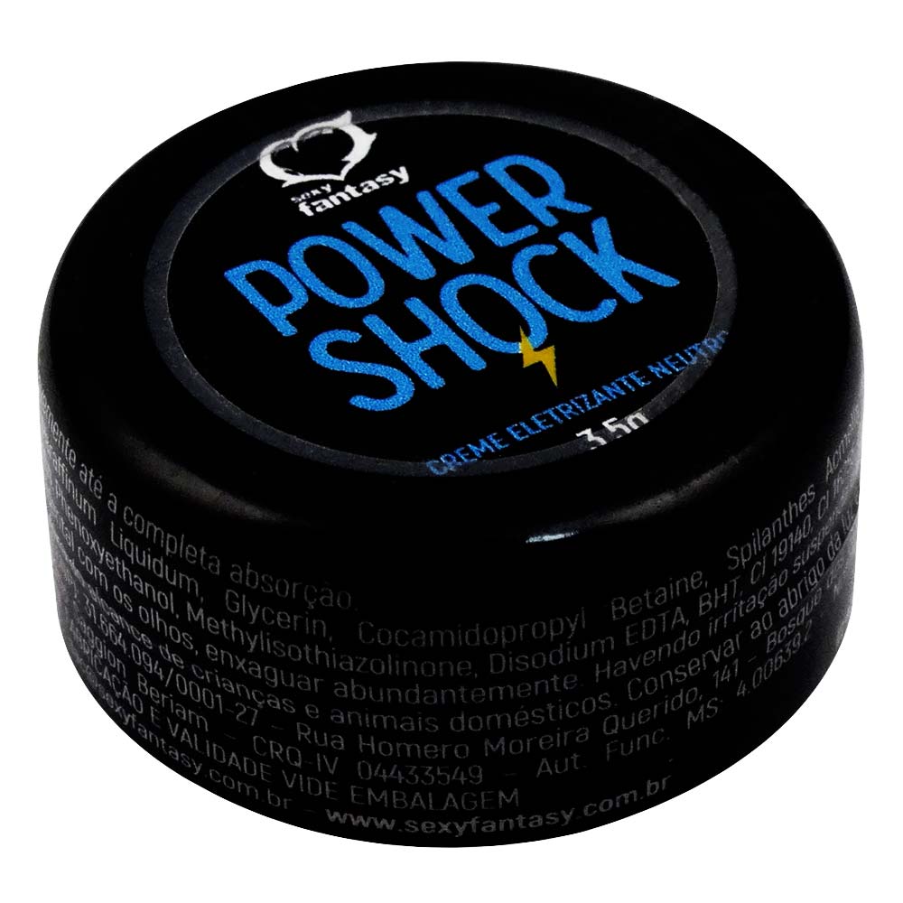 Power Shock Creme Eletrizante Neutro 3,5g Sexy Fantasy