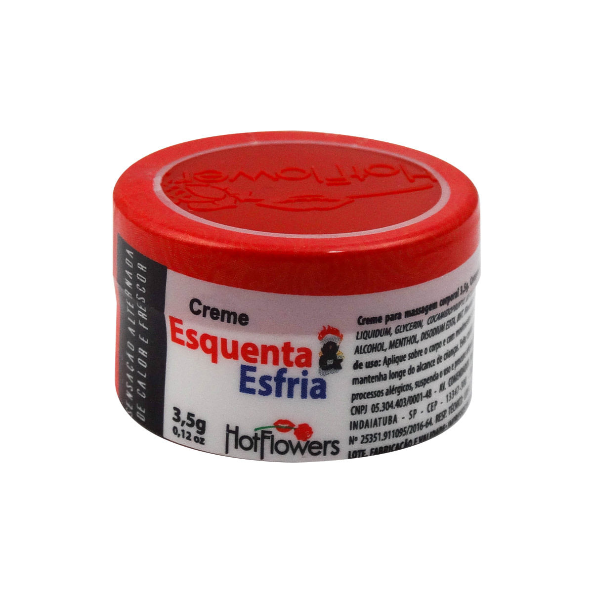 Creme Excitante Esquenta e Esfria Unissex 3,5g Hot Flowers