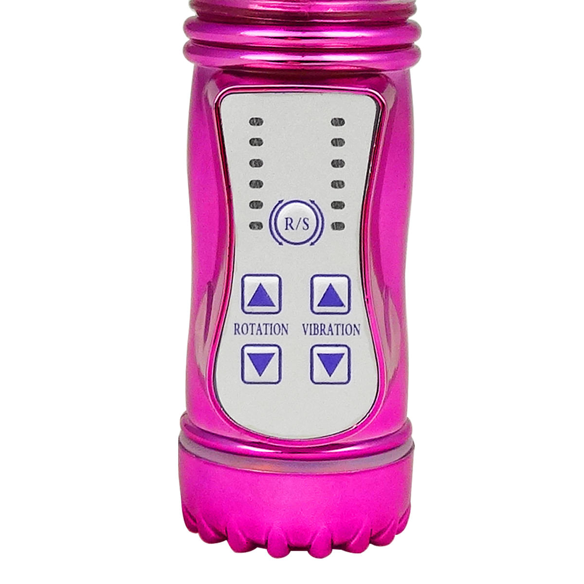 Vibrador Rotativo 36 Funções com Estimulador Clitoriano 22,5x3x5 Miss Collection