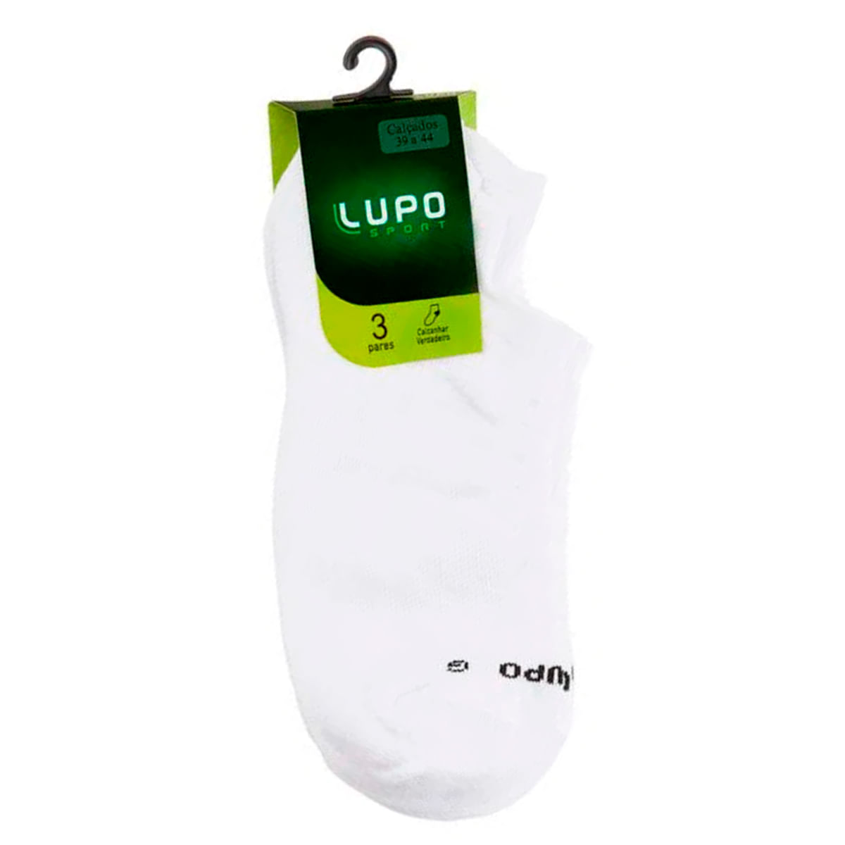 Kit Meia Sapatilha Sport Unissex 3 Unidades Lupo