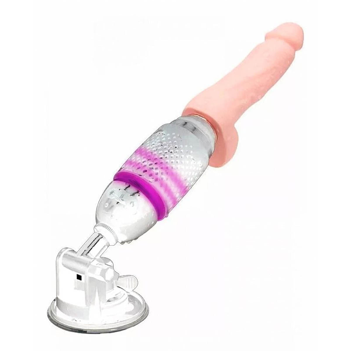 Sex Machine Black Whirlwind Masturbador Feminino com Prótese e Ventosa Miss Collection