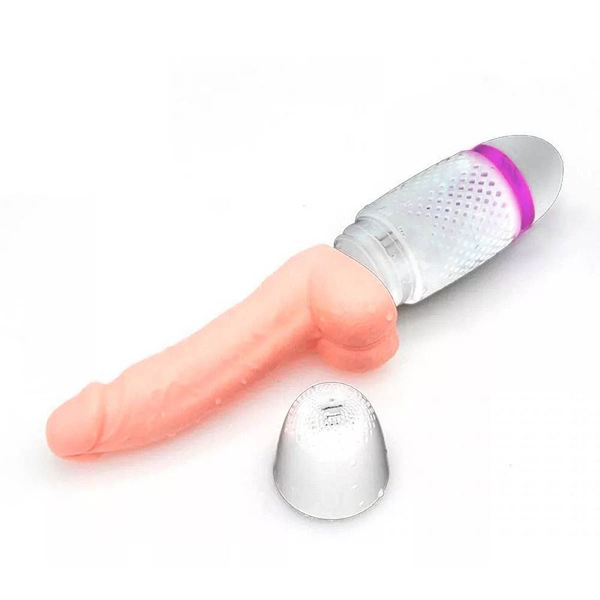 Sex Machine Black Whirlwind Masturbador Feminino com Prótese e Ventosa Miss Collection