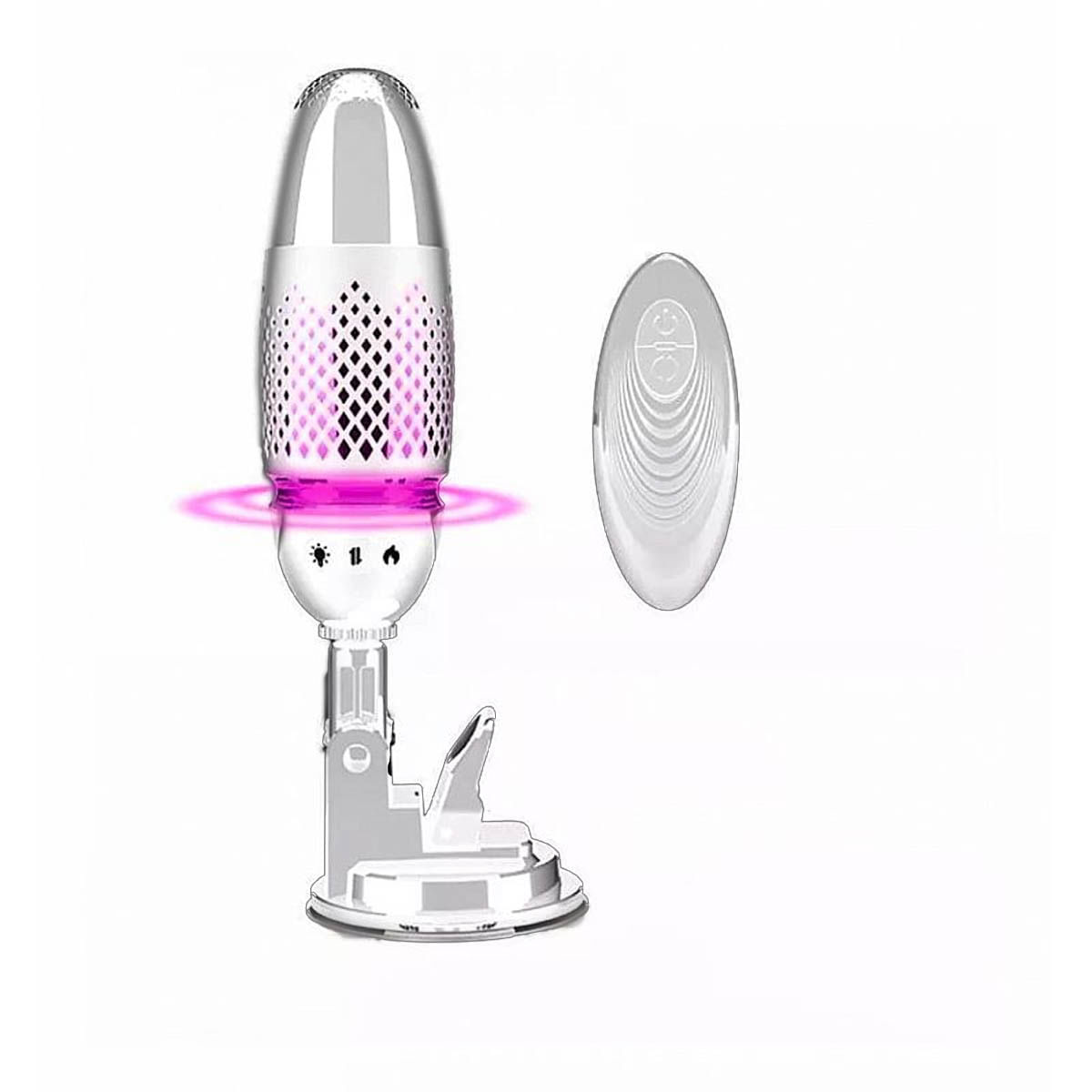 Sex Machine Black Whirlwind Masturbador Feminino com Prótese e Ventosa Miss Collection