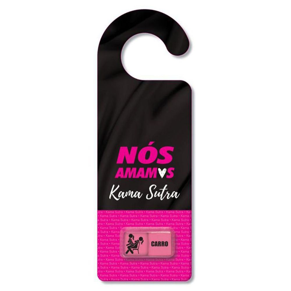 aviso de porta com dados da Êxtase